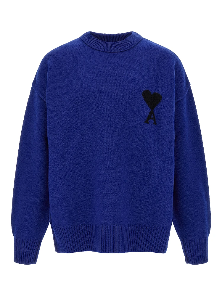 Blue Wool Cardigan