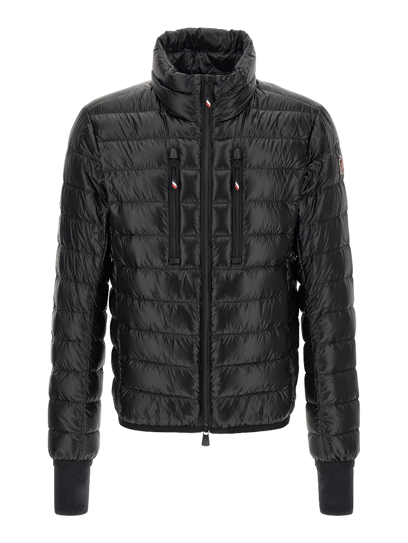 Black Polyester Full-Length Jacket