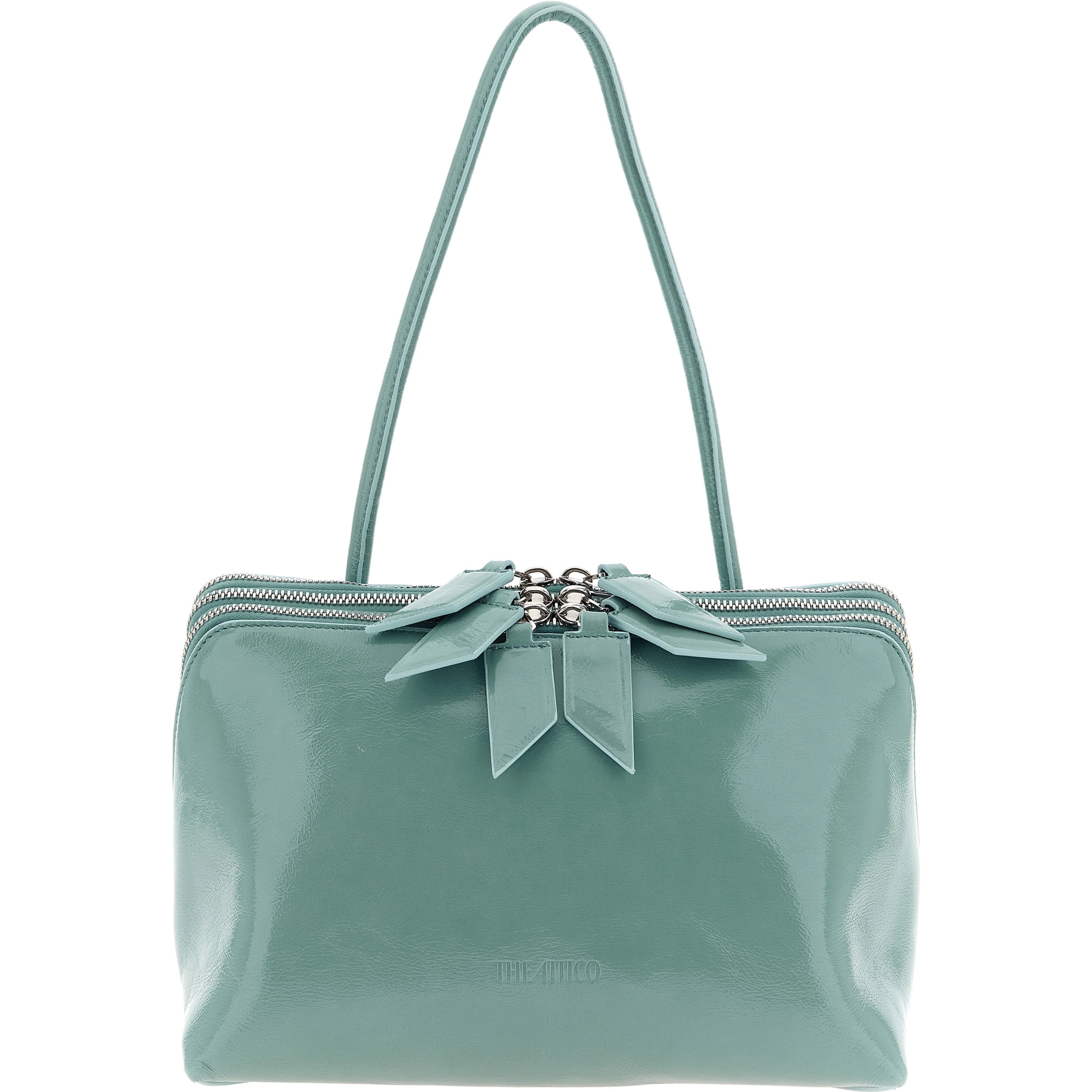Blue Calfskin Shoulder Bag