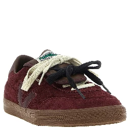 Bordeaux Calfskin Low Top Sneakers