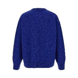 Blue Wool Cardigan