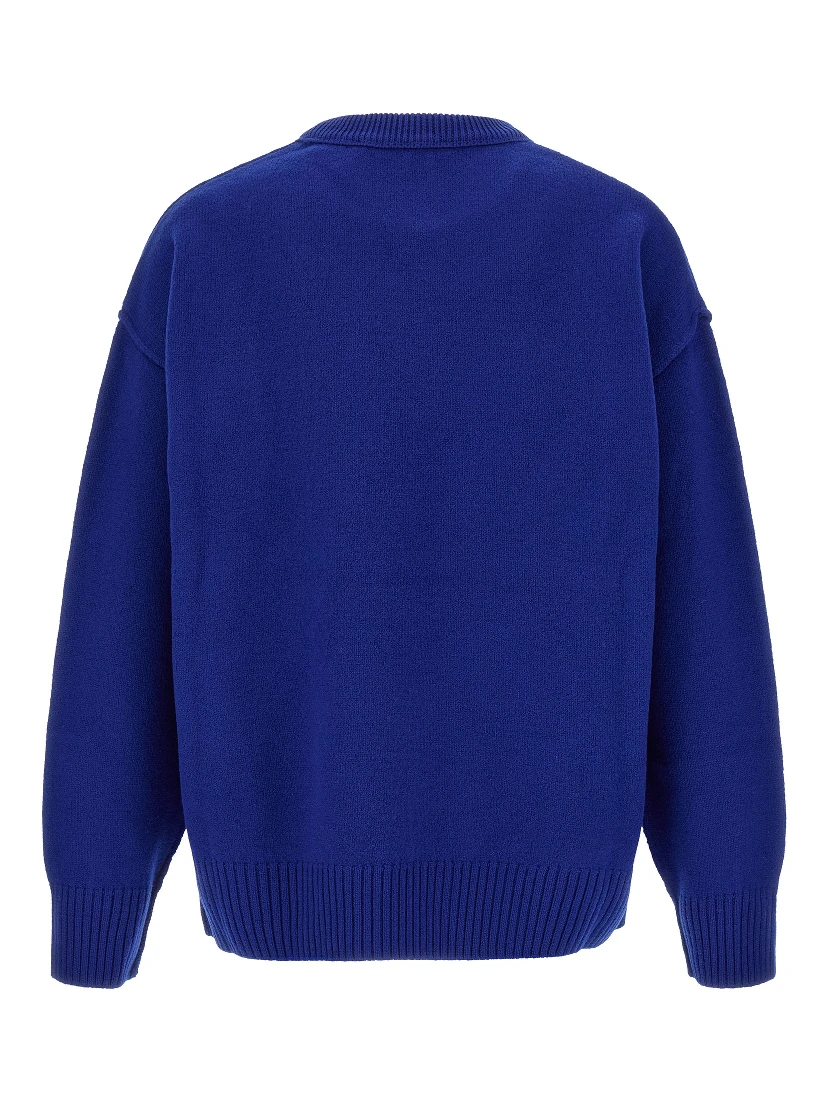 Blue Wool Cardigan
