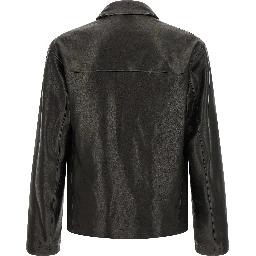 Black Calfskin Leather Jacket