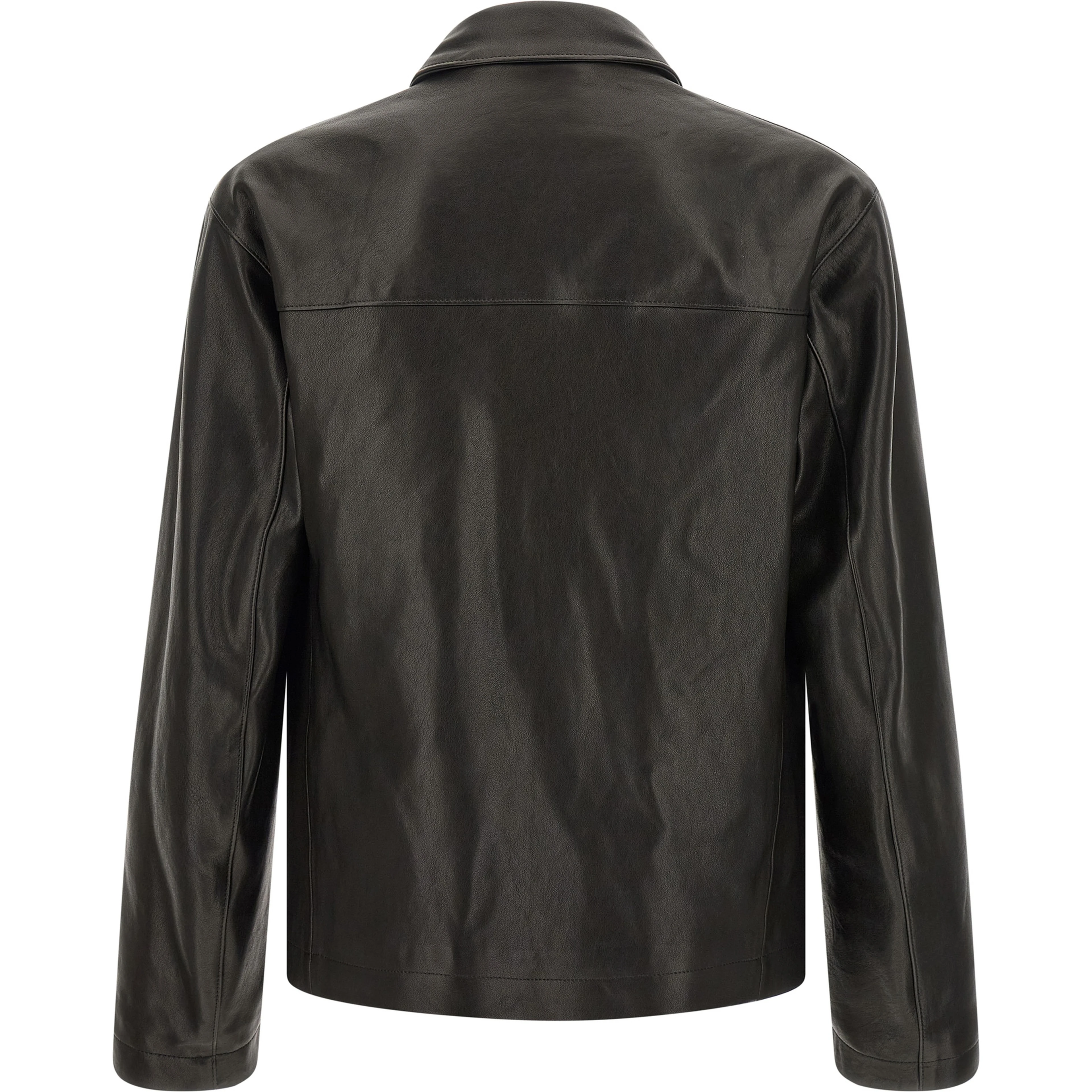Black Calfskin Leather Jacket