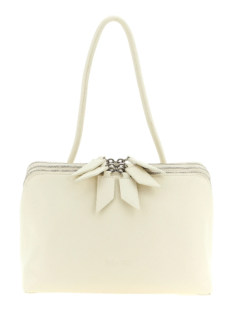 White Calfskin Shoulder Bag
