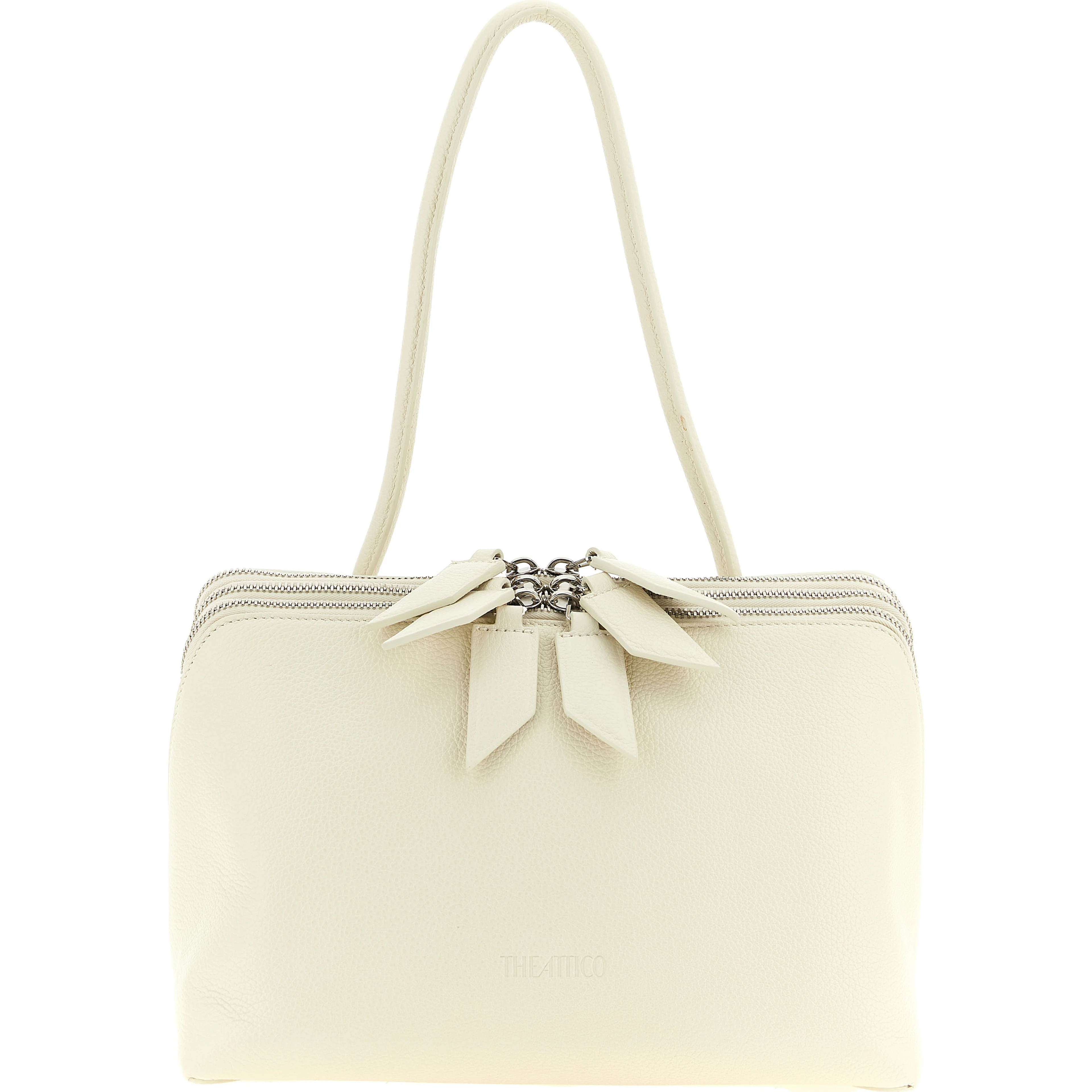 White Calfskin Shoulder Bag