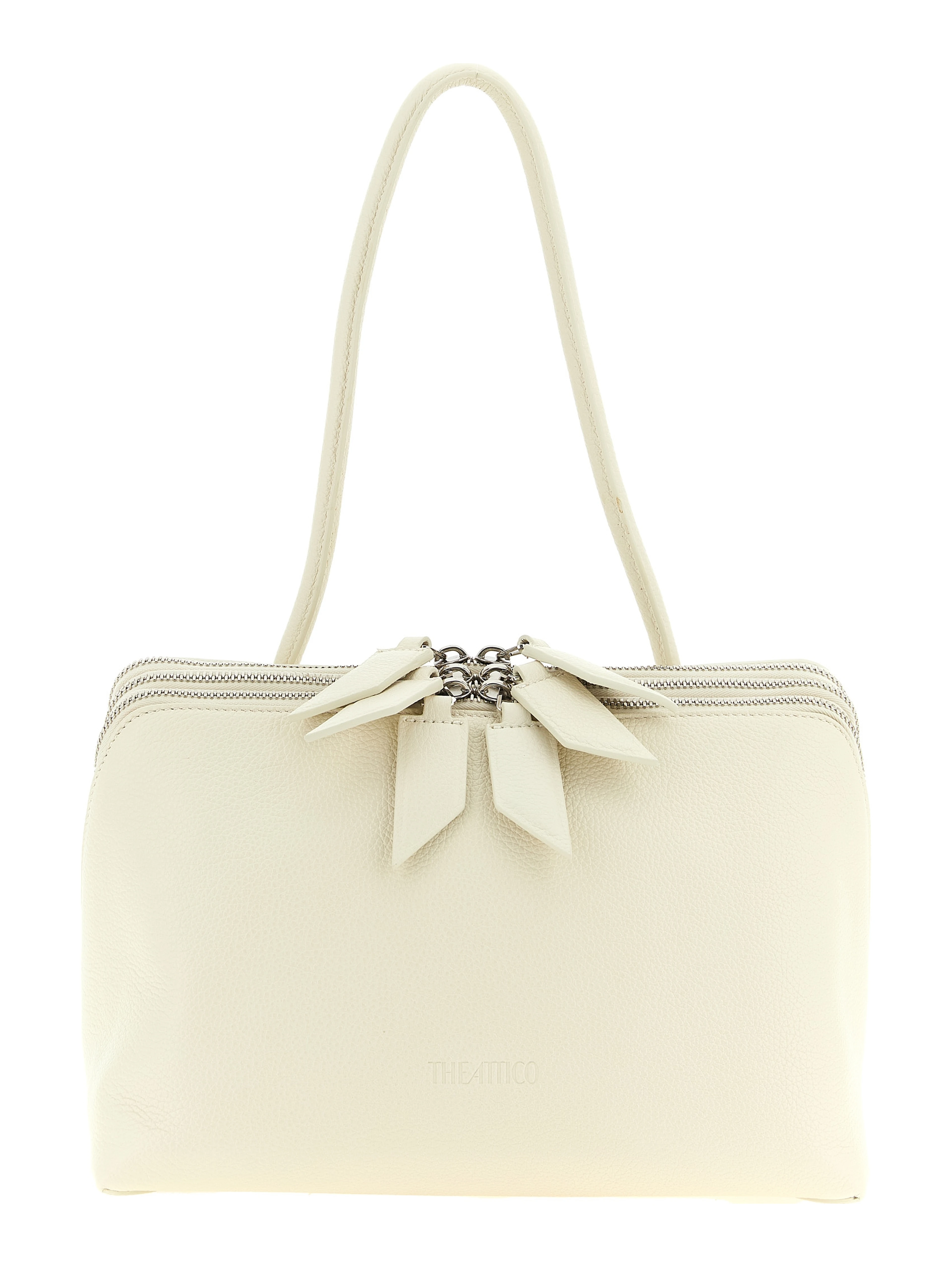 White Calfskin Shoulder Bag