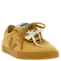 Beige Calfskin Athletic Sneakers