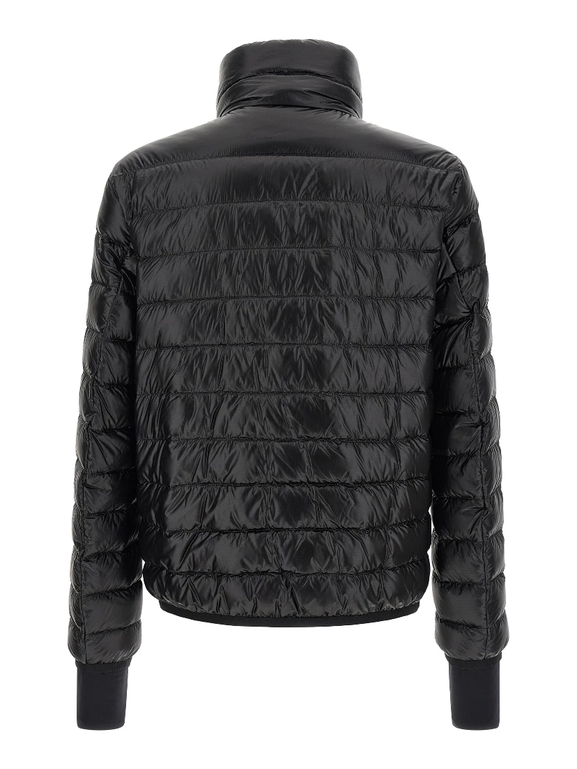 Black Polyester Full-Length Jacket