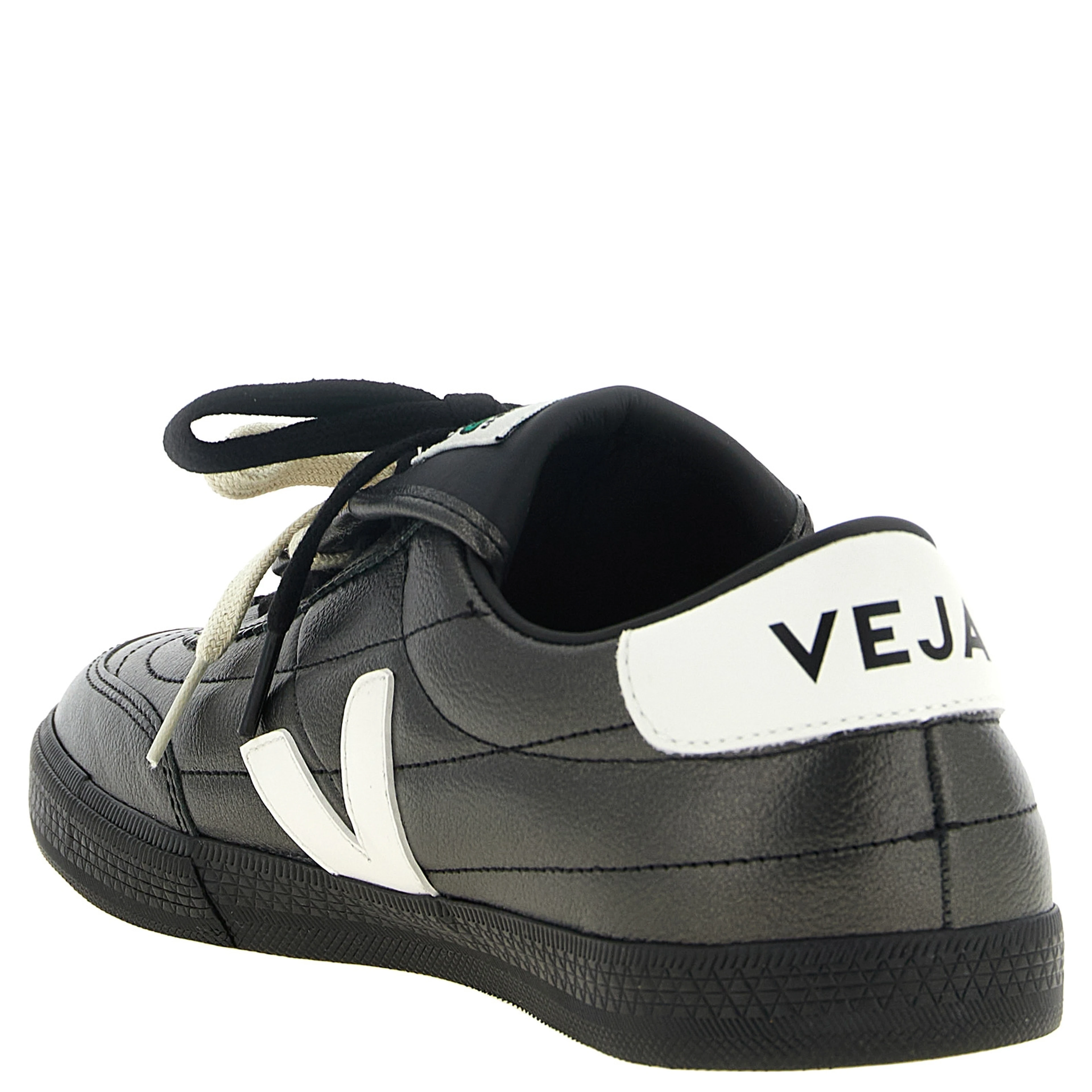 Black Calfskin Low Top Sneakers