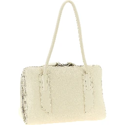 White Calfskin Shoulder Bag
