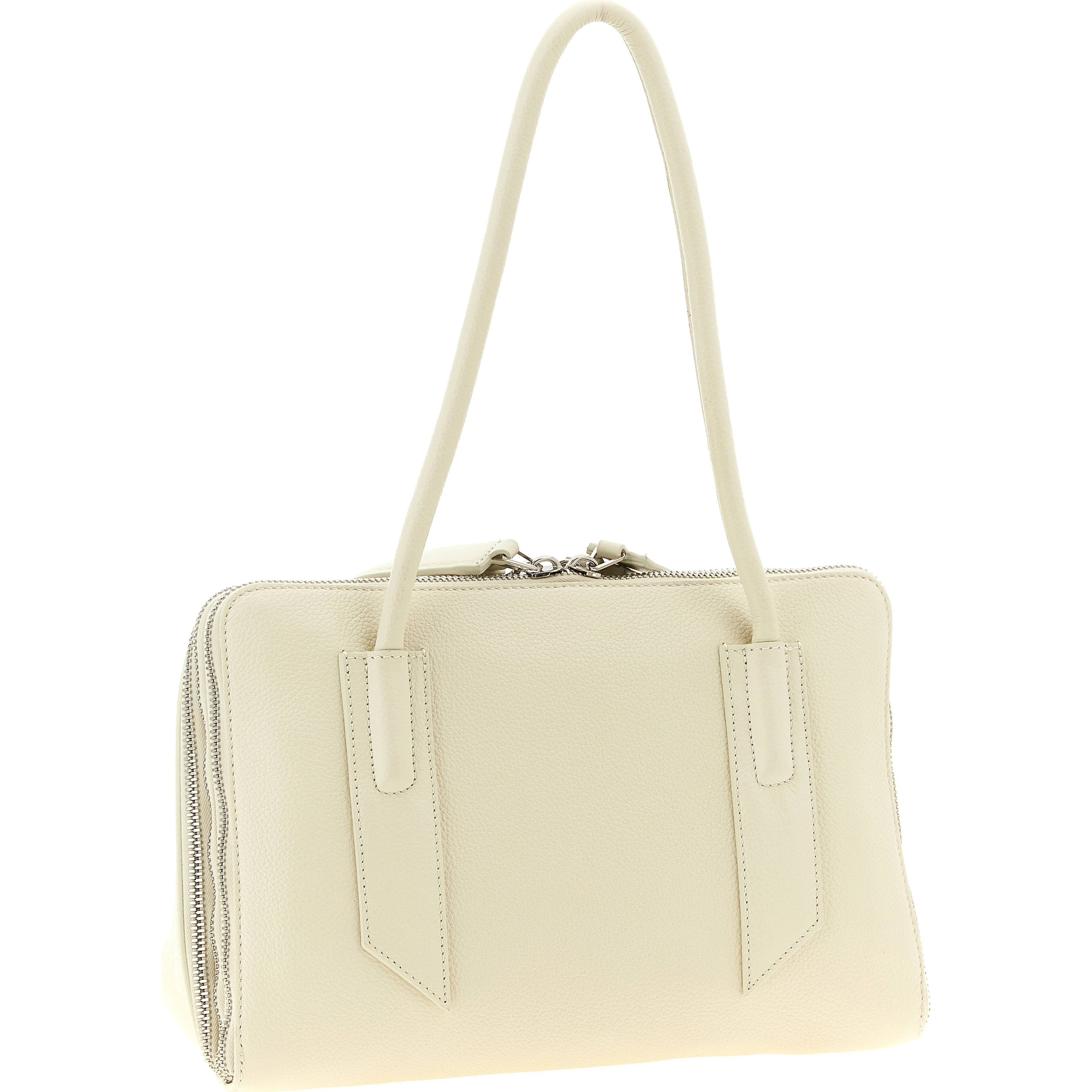 White Calfskin Shoulder Bag
