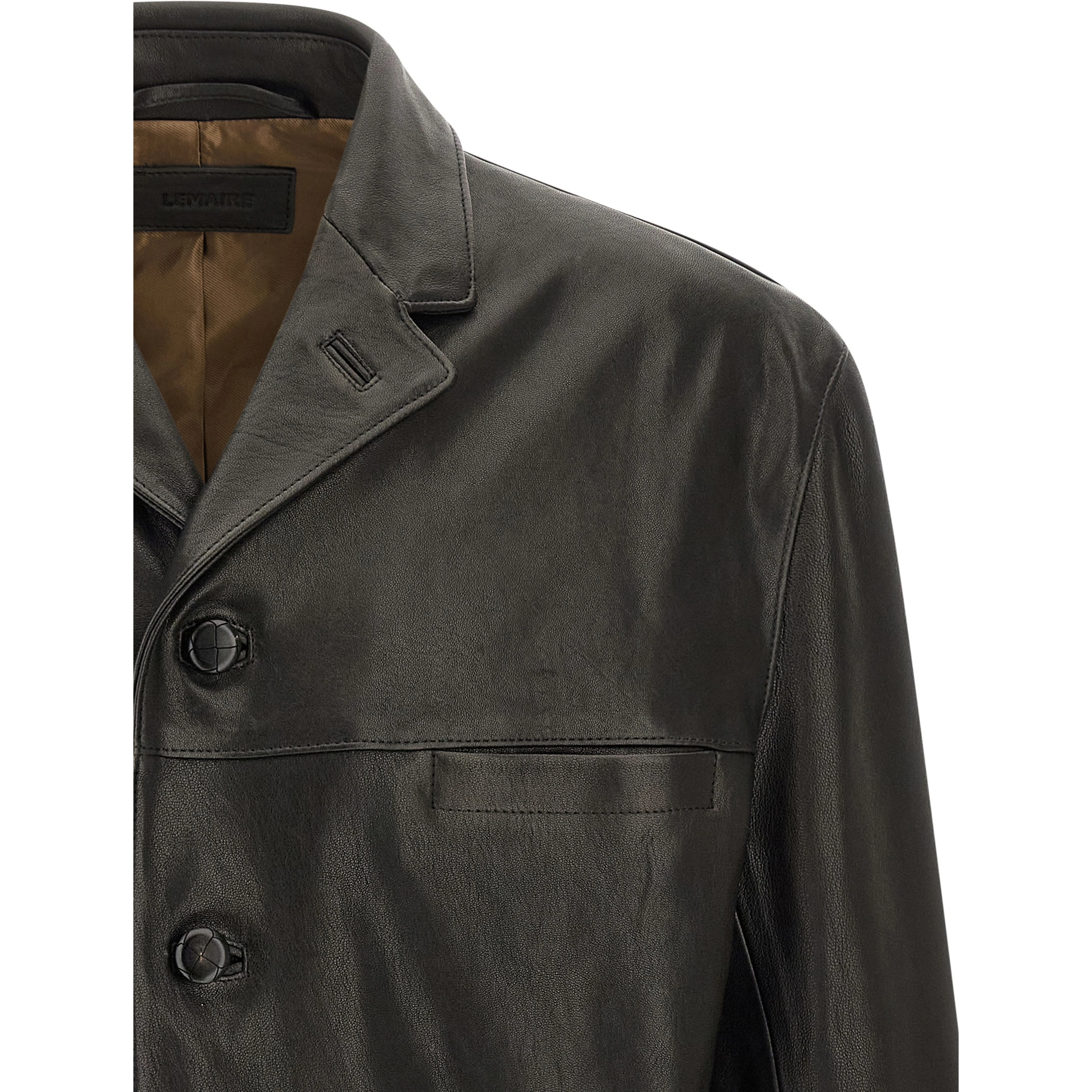 Black Calfskin Leather Jacket