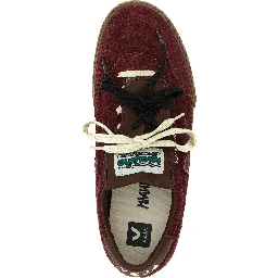 Bordeaux Calfskin Low Top Sneakers