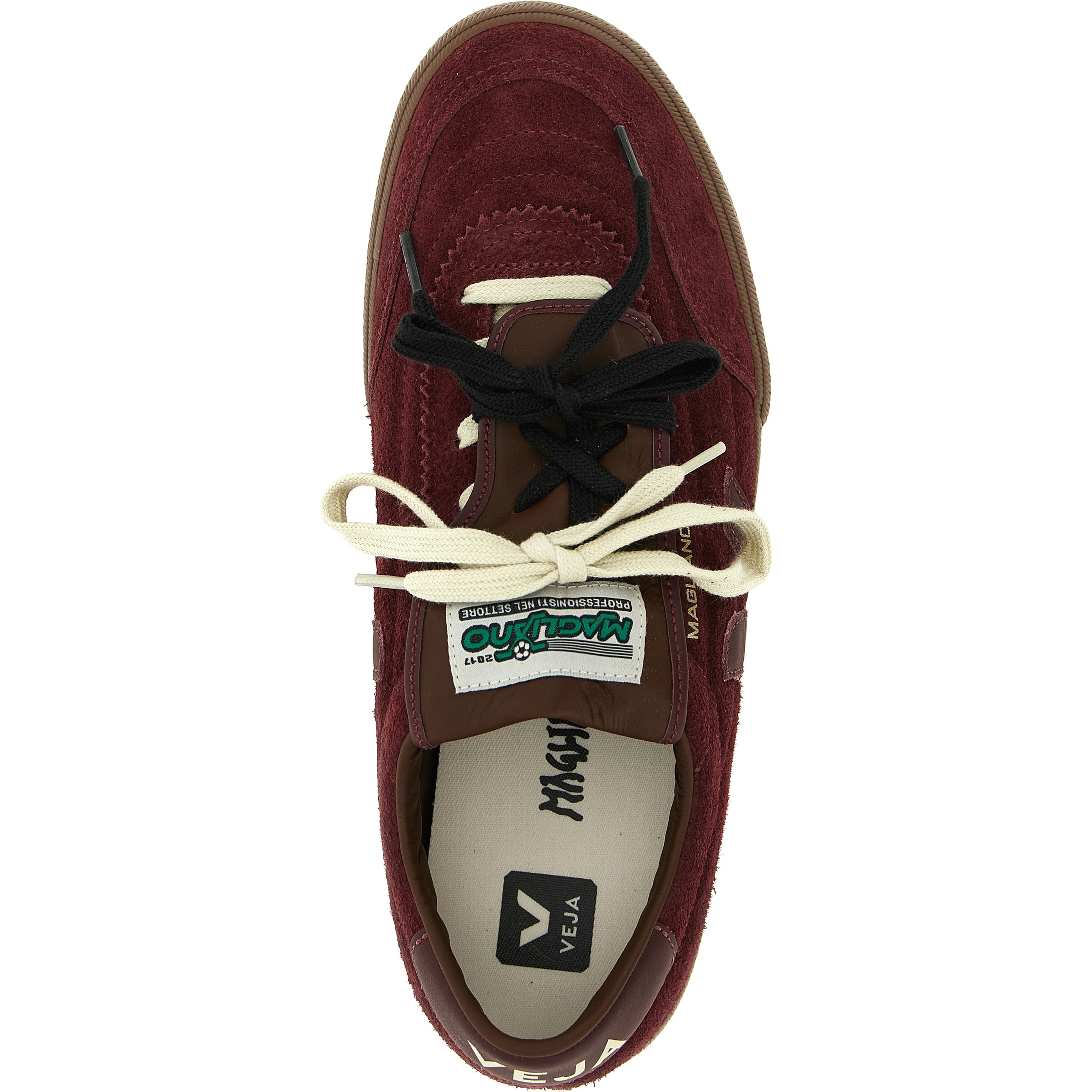 Bordeaux Calfskin Low Top Sneakers