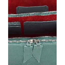 Blue Calfskin Shoulder Bag