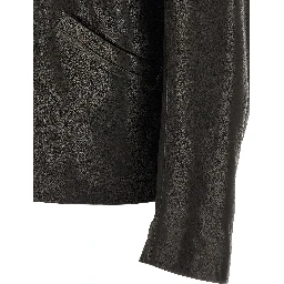 Black Calfskin Leather Jacket