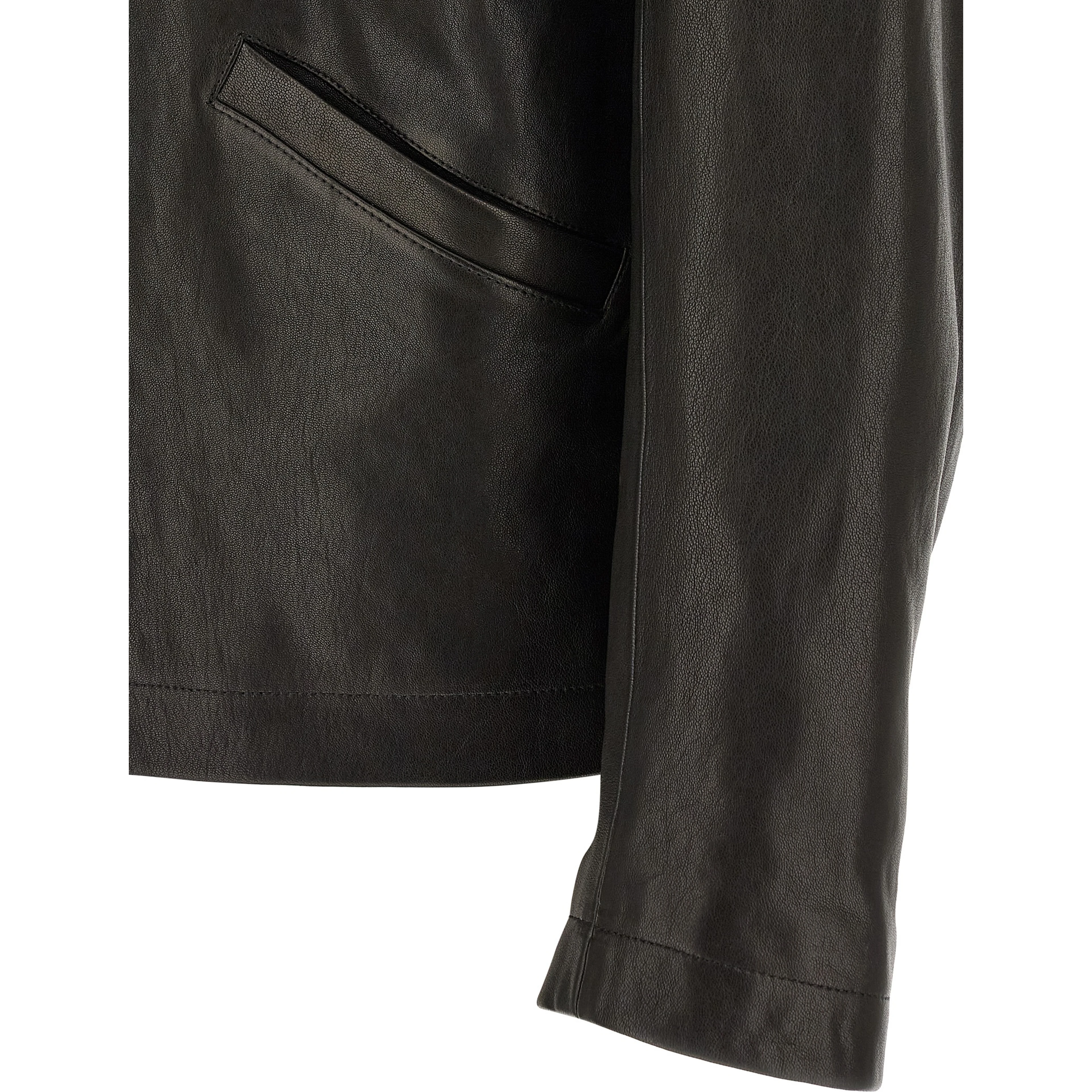 Black Calfskin Leather Jacket