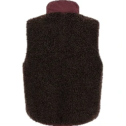 Brown Polyester Sleeveless Jacket