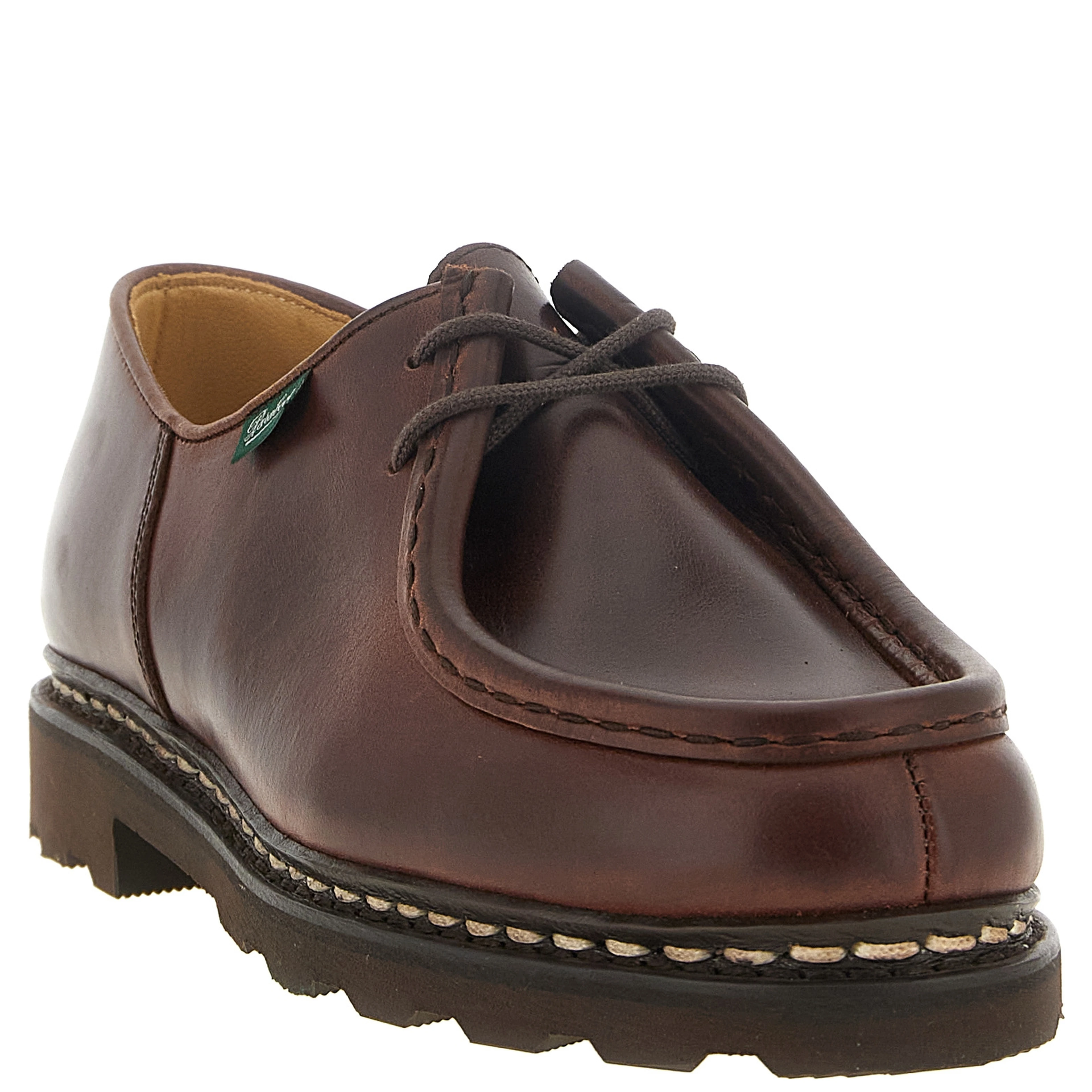Brown Calfskin Oxfords And Derbies