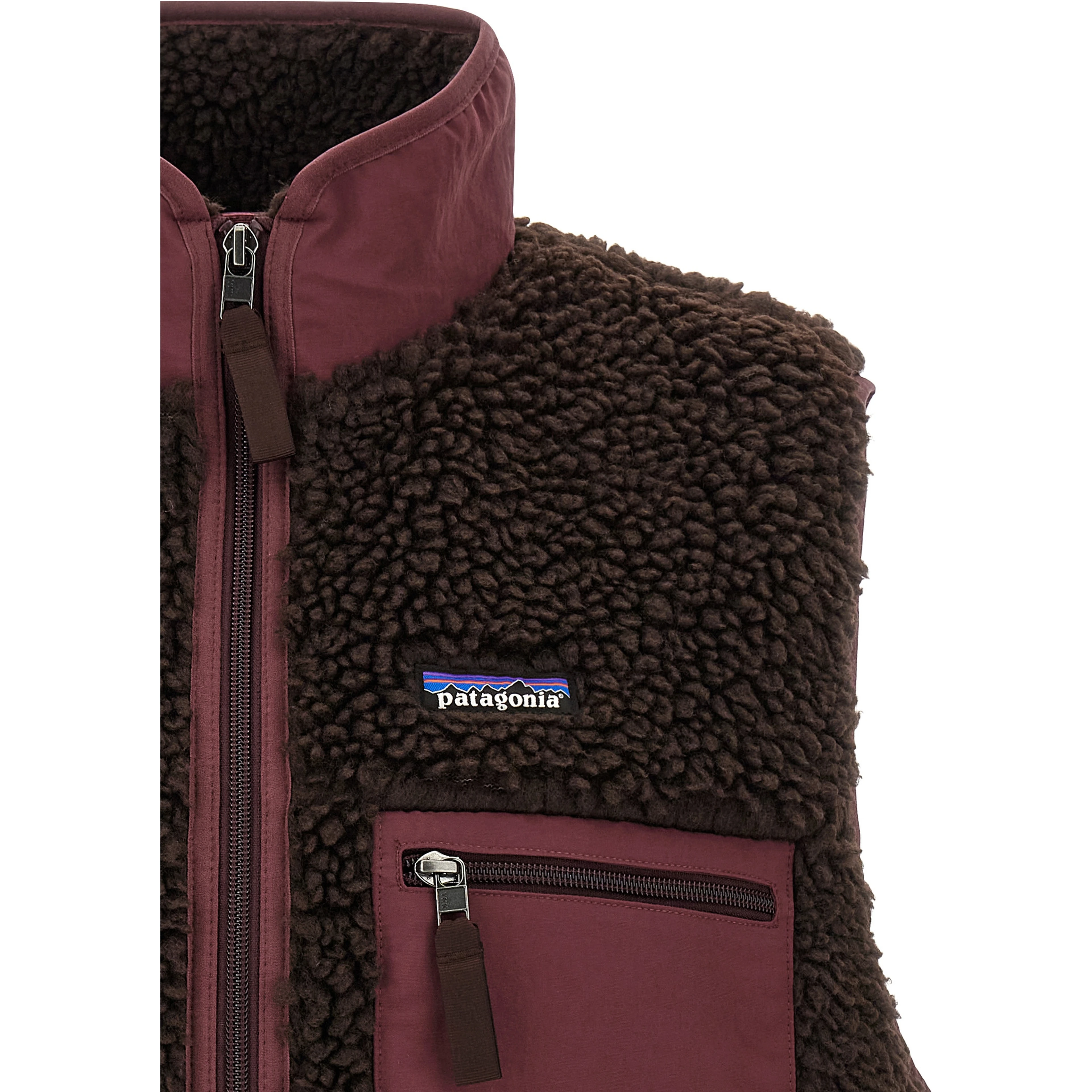 Brown Polyester Sleeveless Jacket