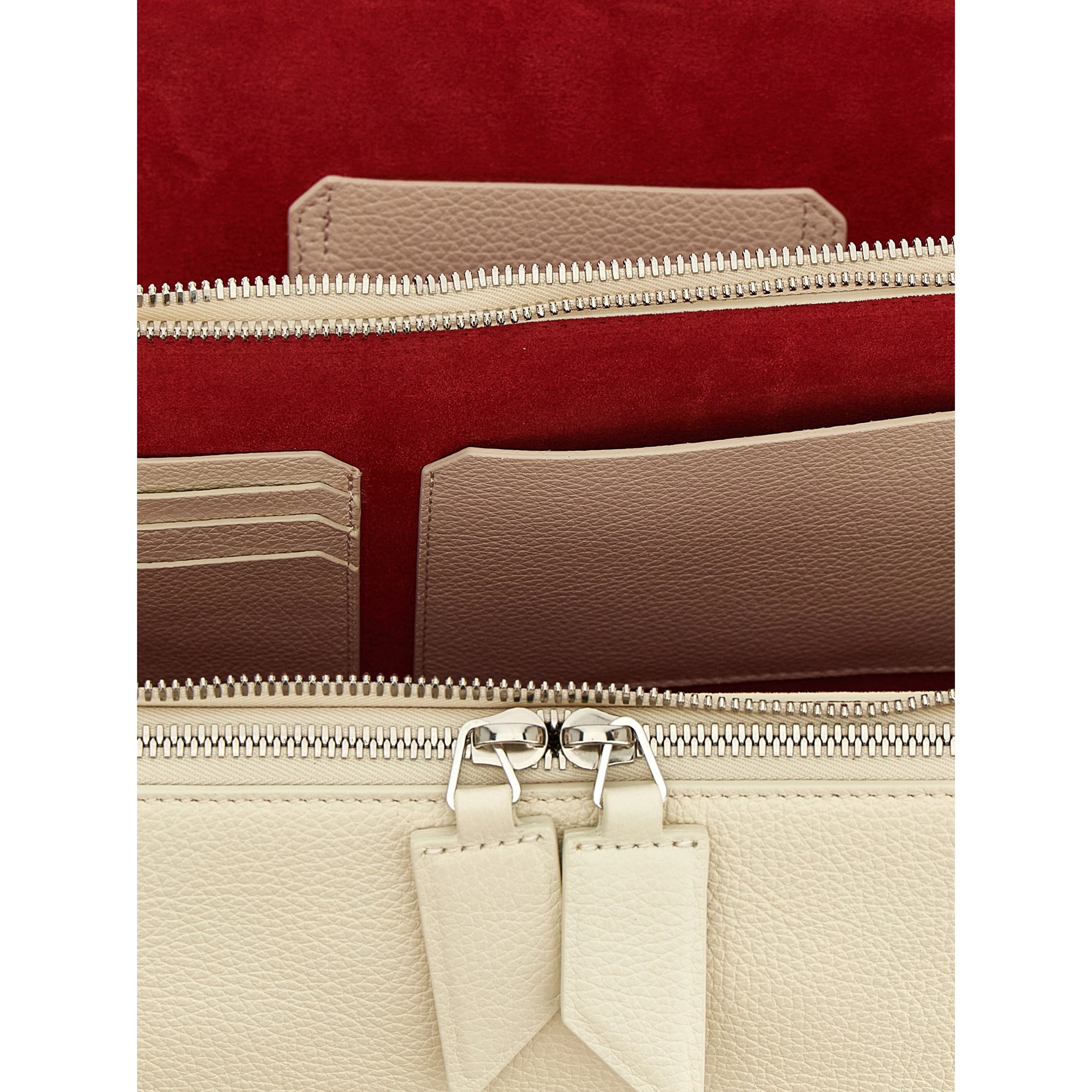 White Calfskin Shoulder Bag