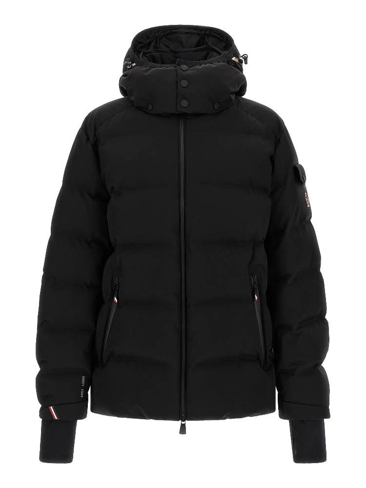 Black Polyamide Full-Length Jacket