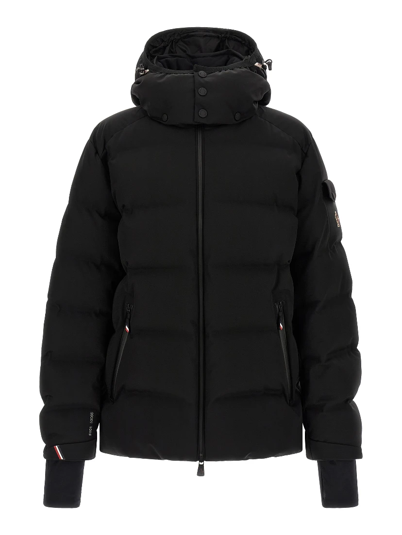 Black Polyamide Full-Length Jacket
