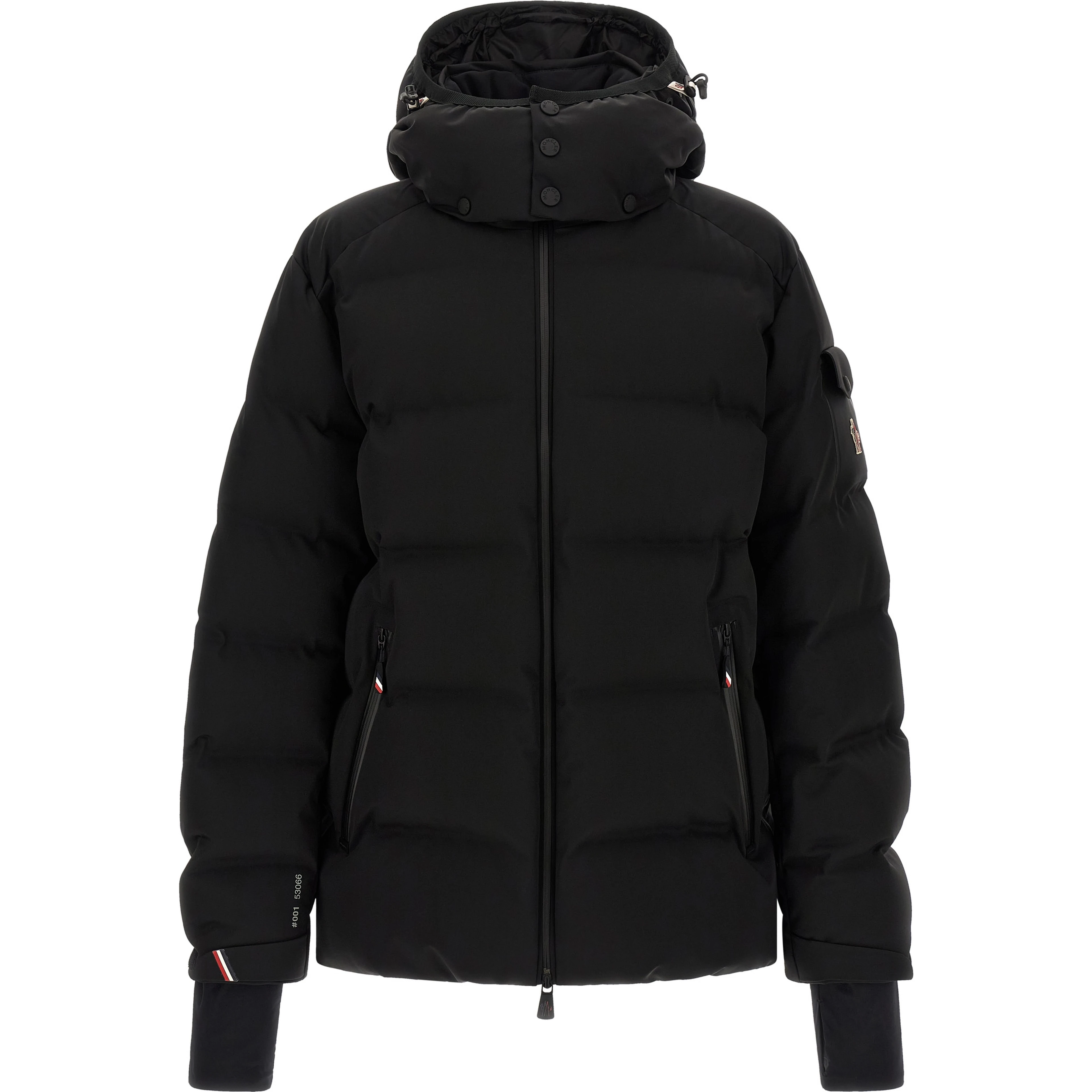 Black Polyamide Full-Length Jacket