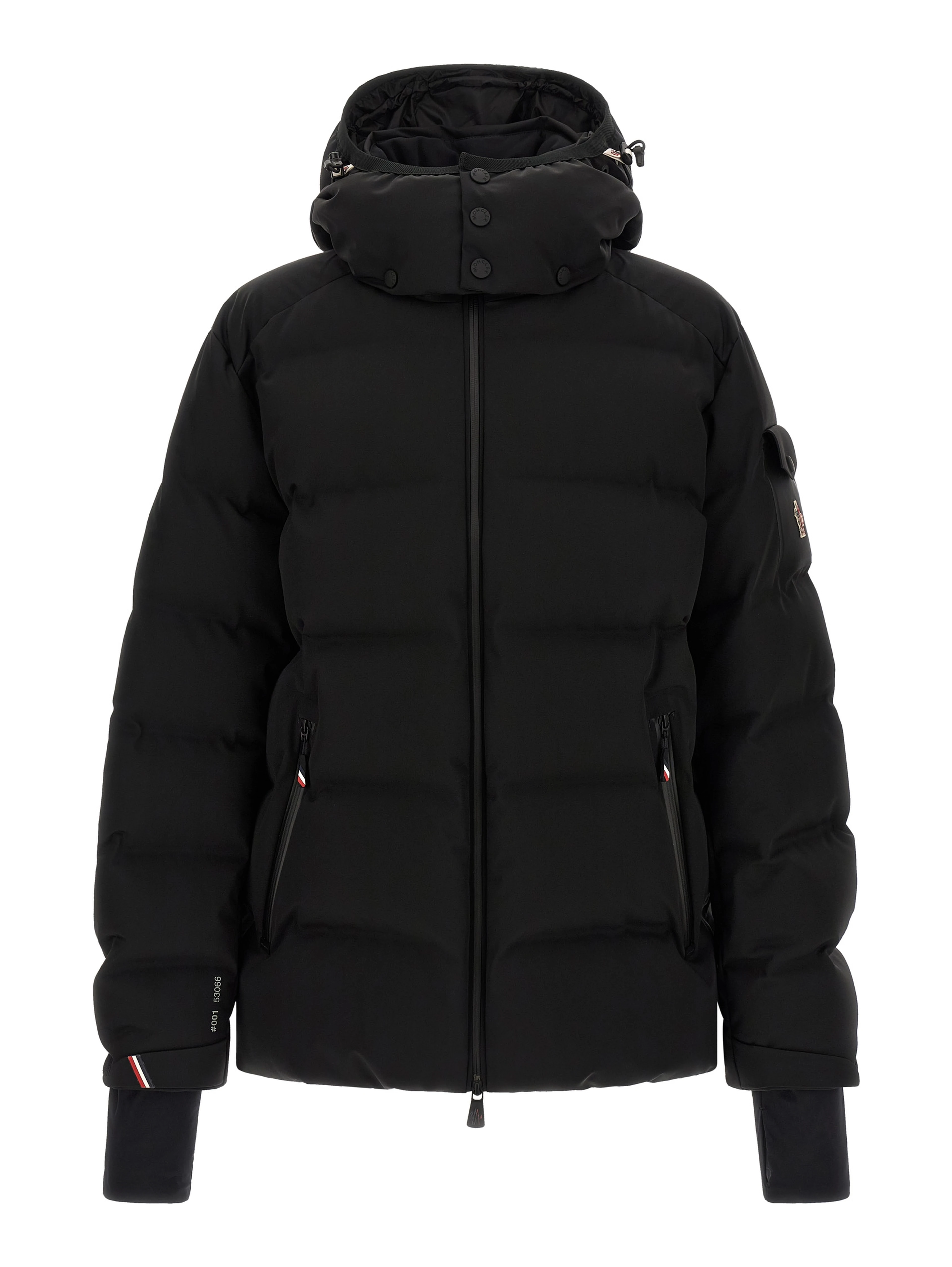 Black Polyamide Full-Length Jacket