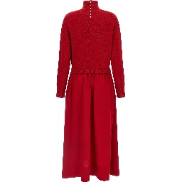 Red Wool Long Dress