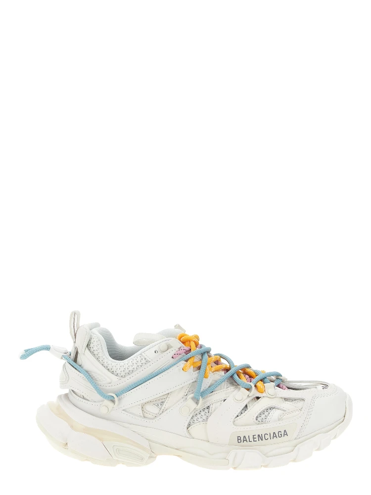 White Polyethylene Athletic Sneakers