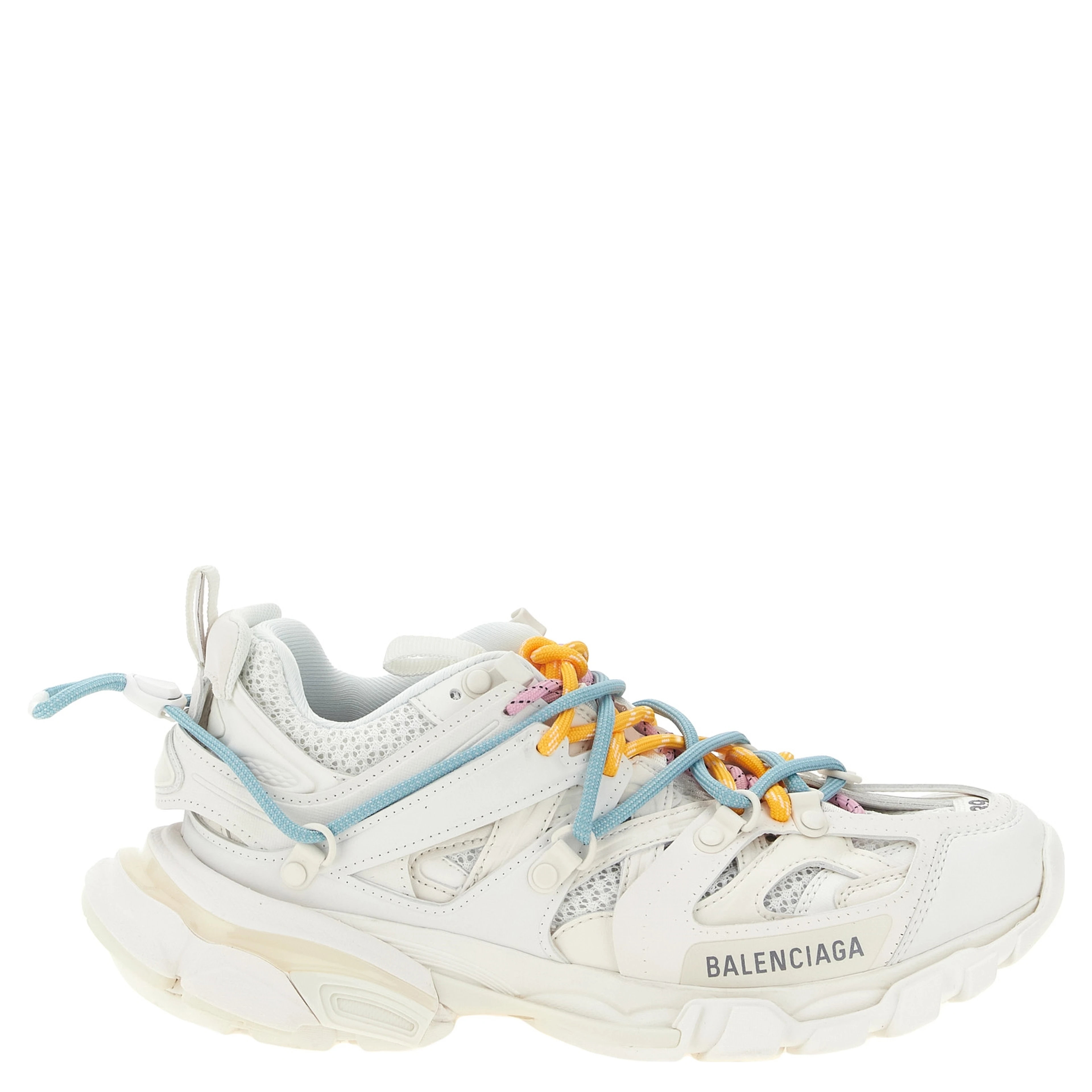 White Polyethylene Athletic Sneakers