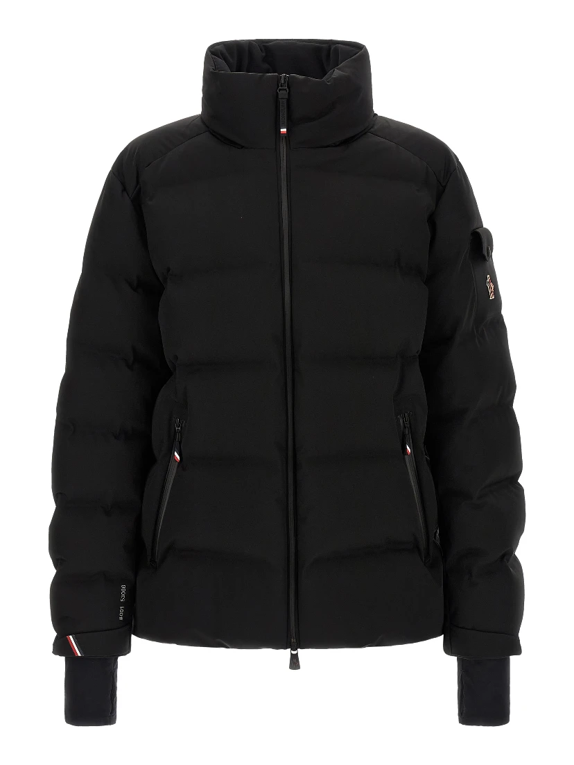 Black Polyamide Full-Length Jacket