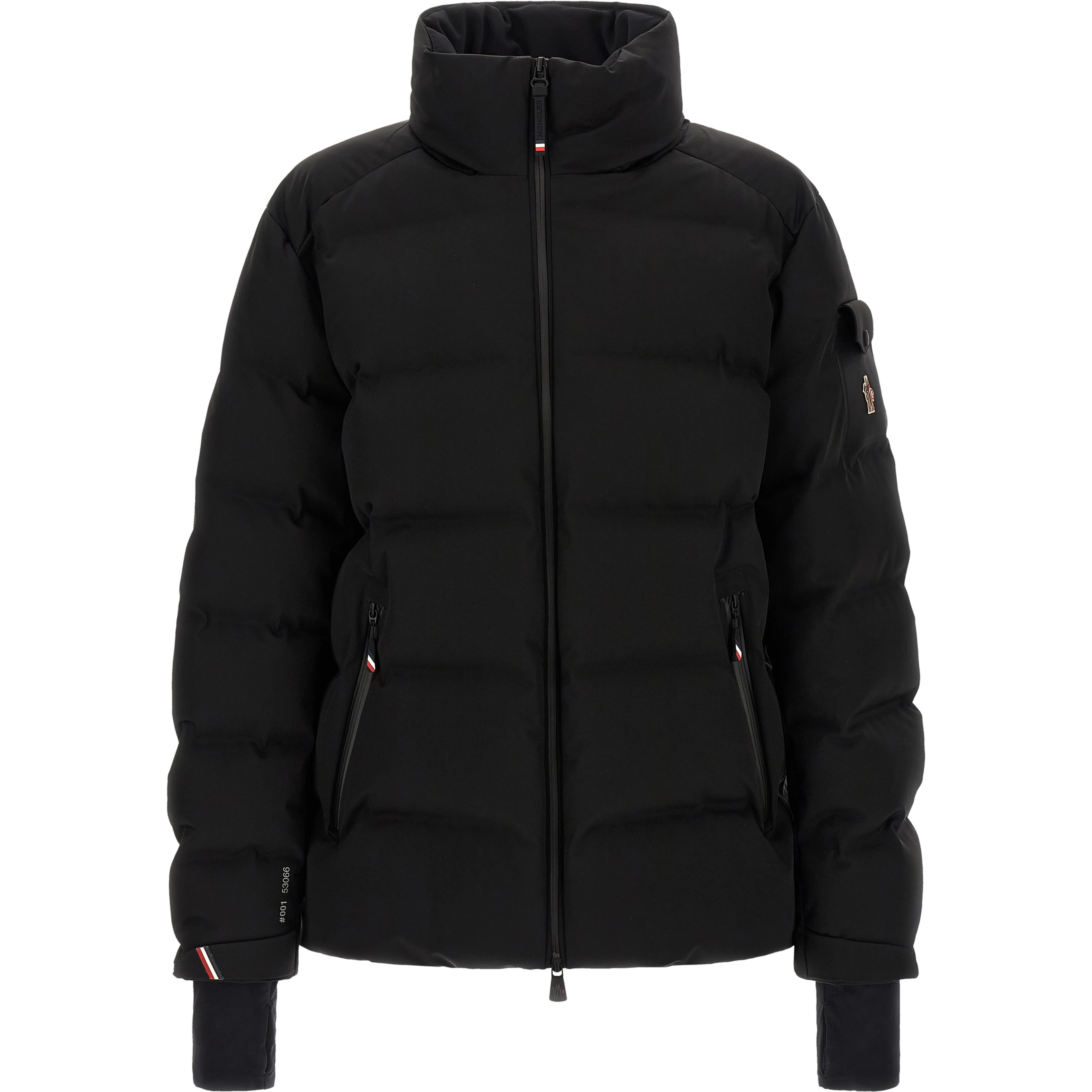 Black Polyamide Full-Length Jacket
