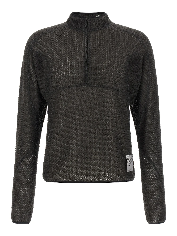 Black Polyester Sweatshirt