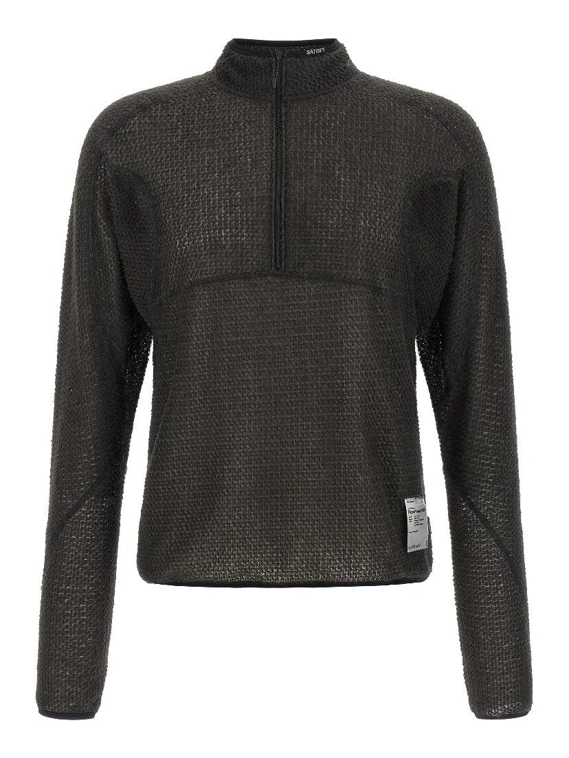 Black Polyester Sweatshirt