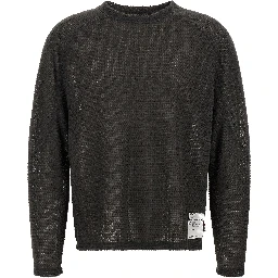 Gray Polyester Cardigan