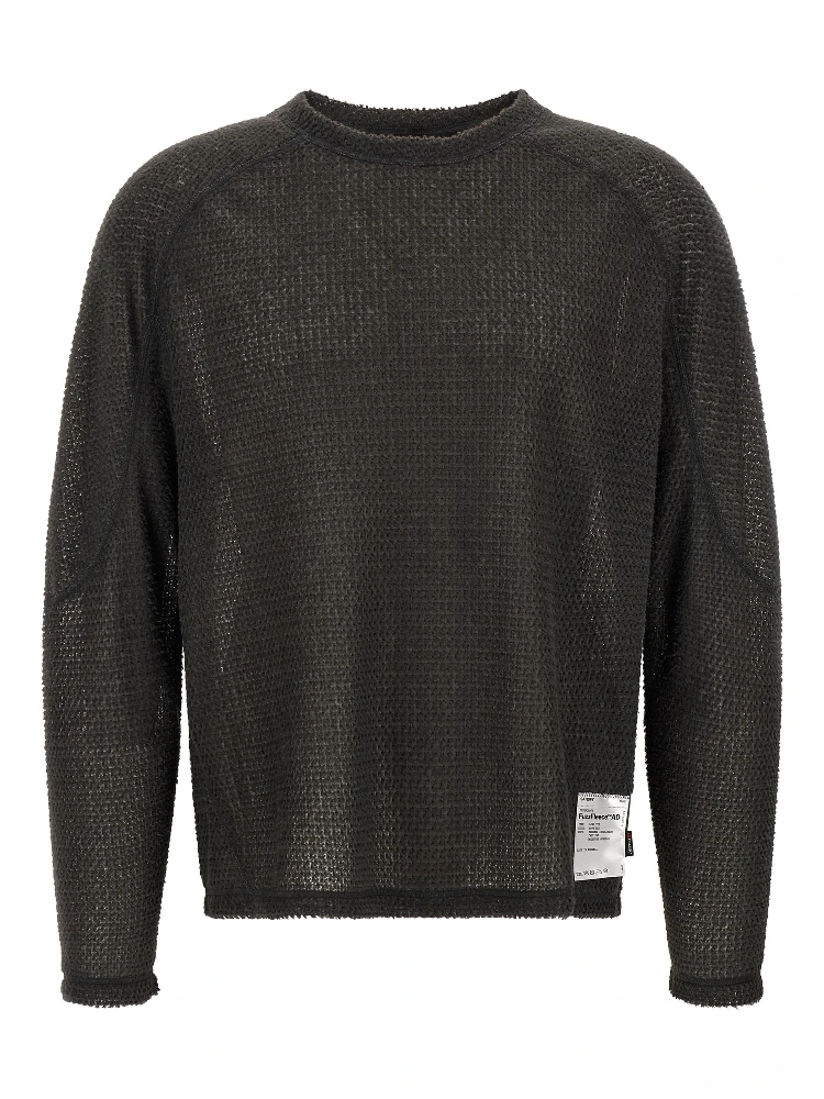 Gray Polyester Cardigan
