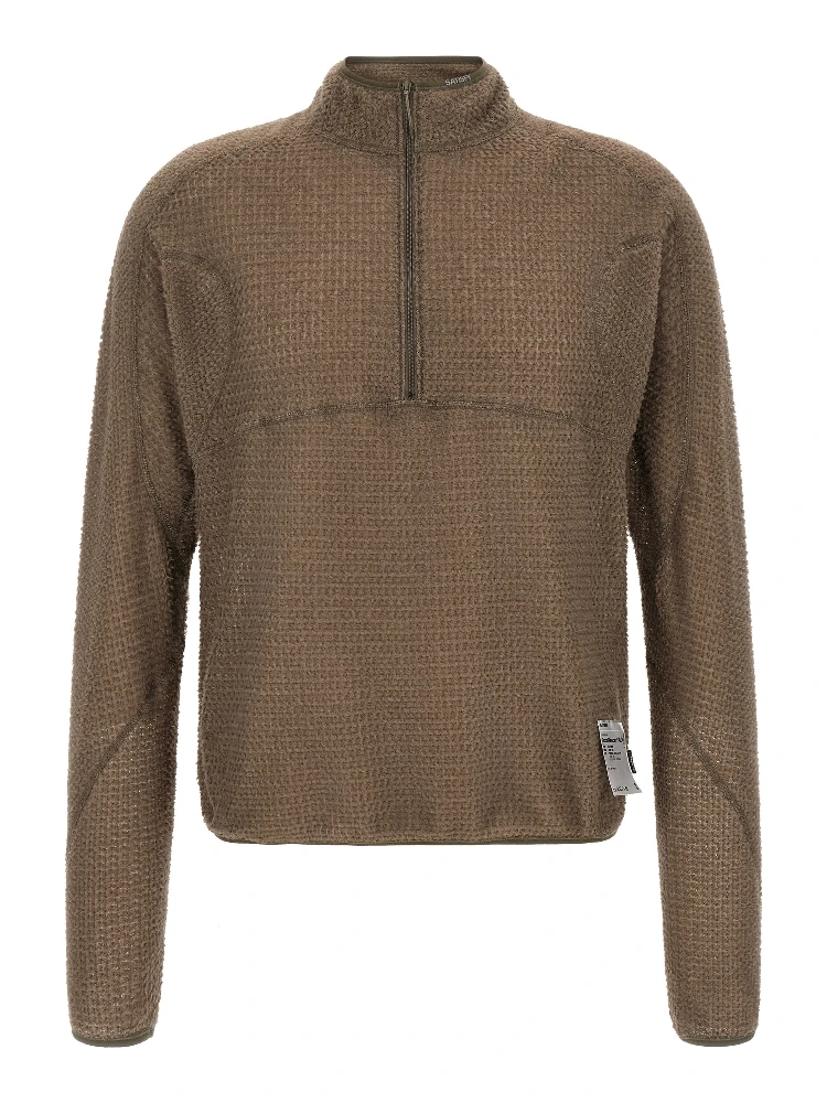 Brown Polyester Sweatshirt