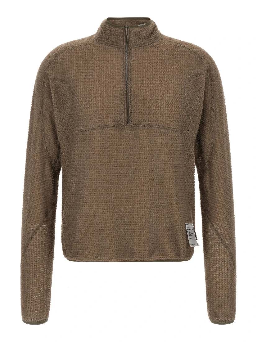 Brown Polyester Sweatshirt