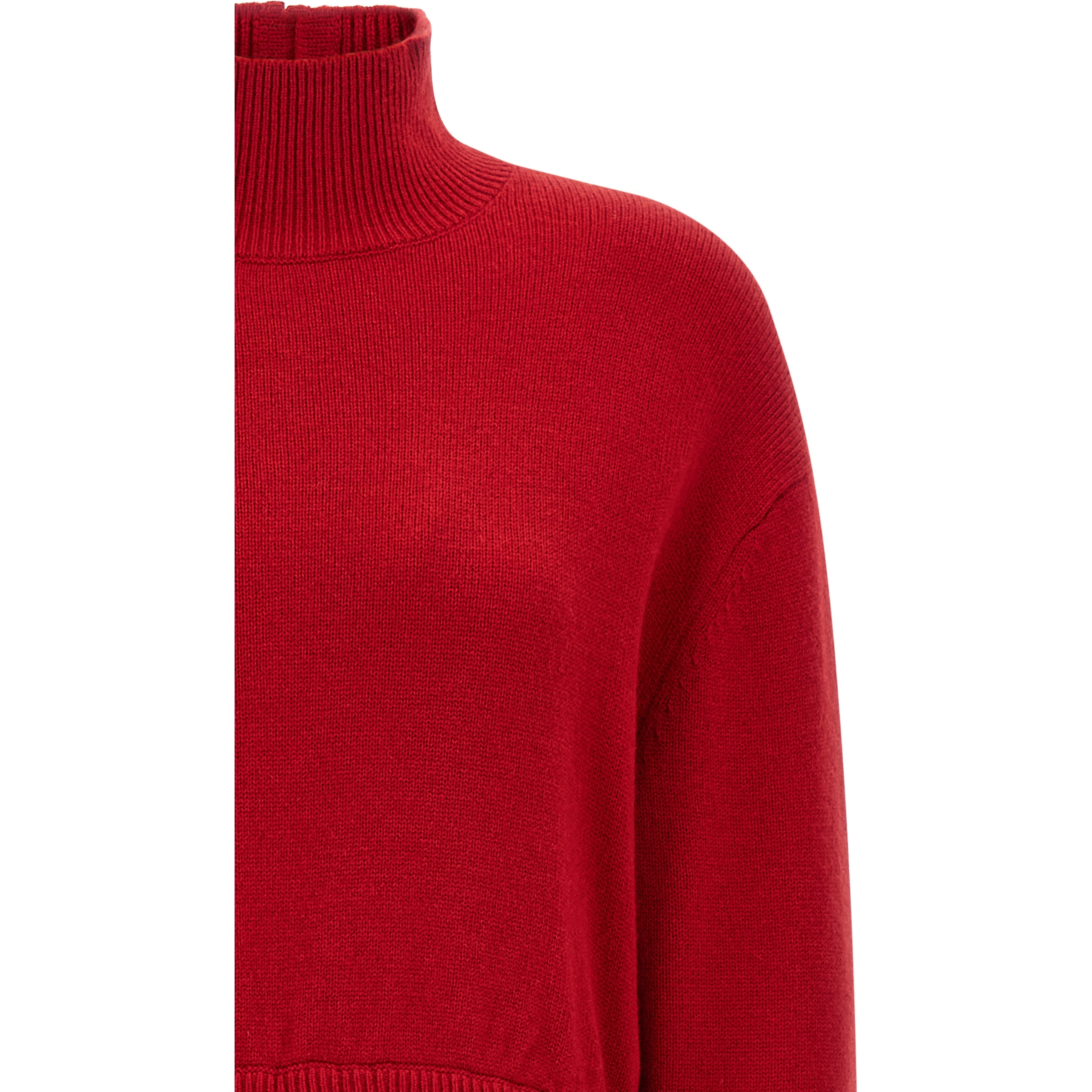 Red Wool Long Dress