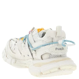 White Polyethylene Athletic Sneakers