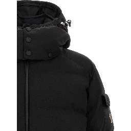 Black Polyamide Full-Length Jacket