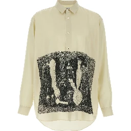 Beige Silk Blouse