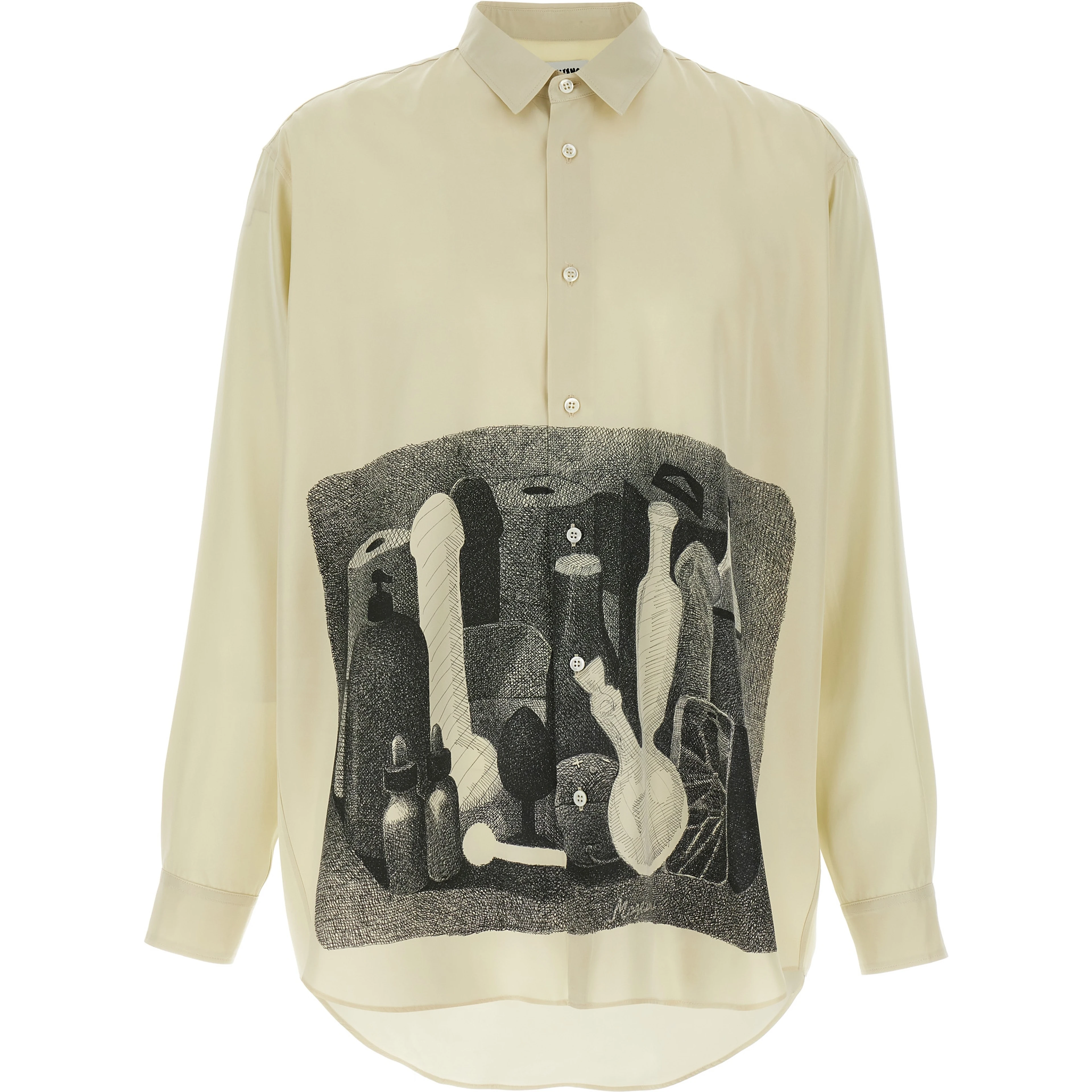 Beige Silk Blouse