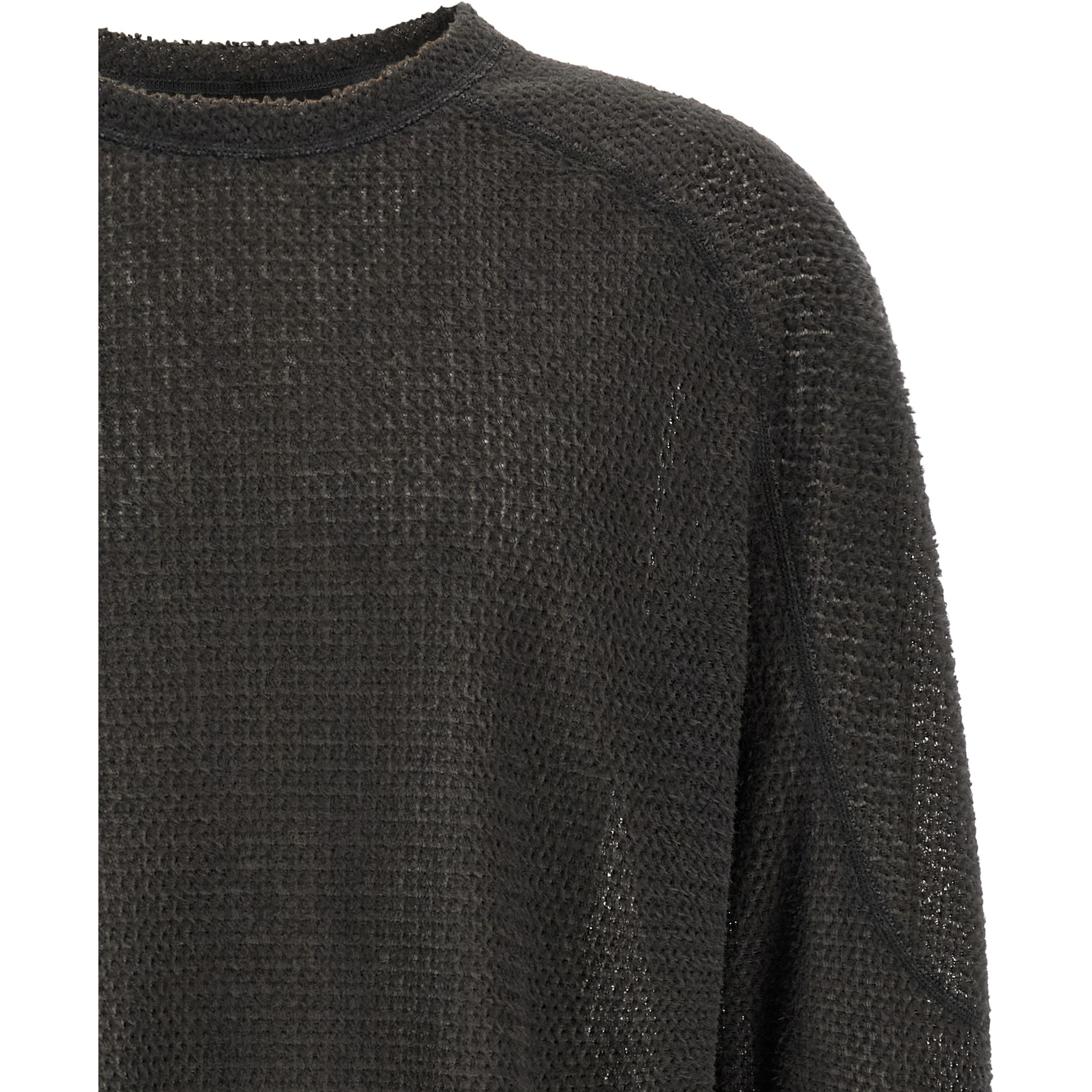 Gray Polyester Cardigan