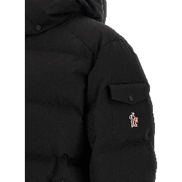 Black Polyamide Full-Length Jacket