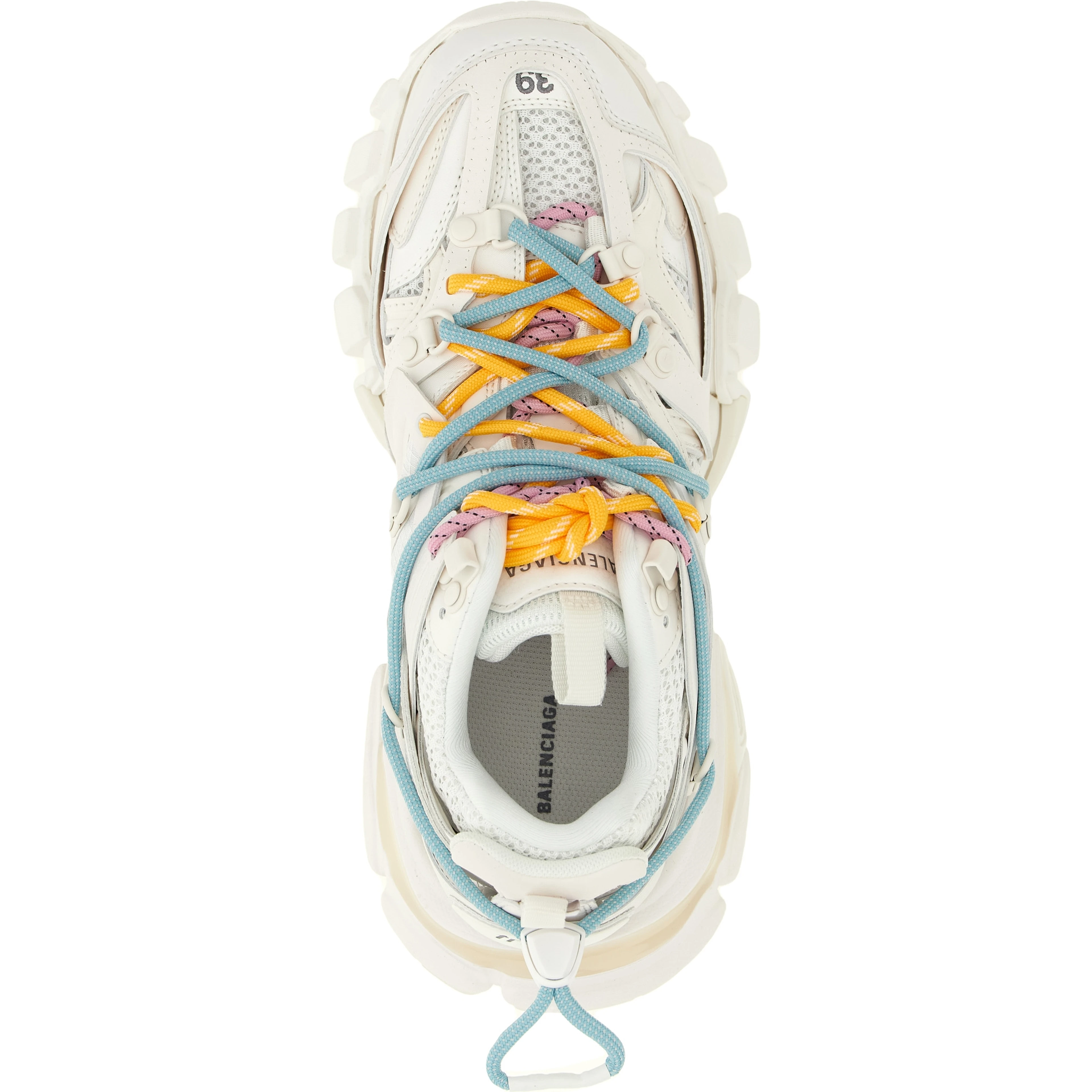 White Polyethylene Athletic Sneakers