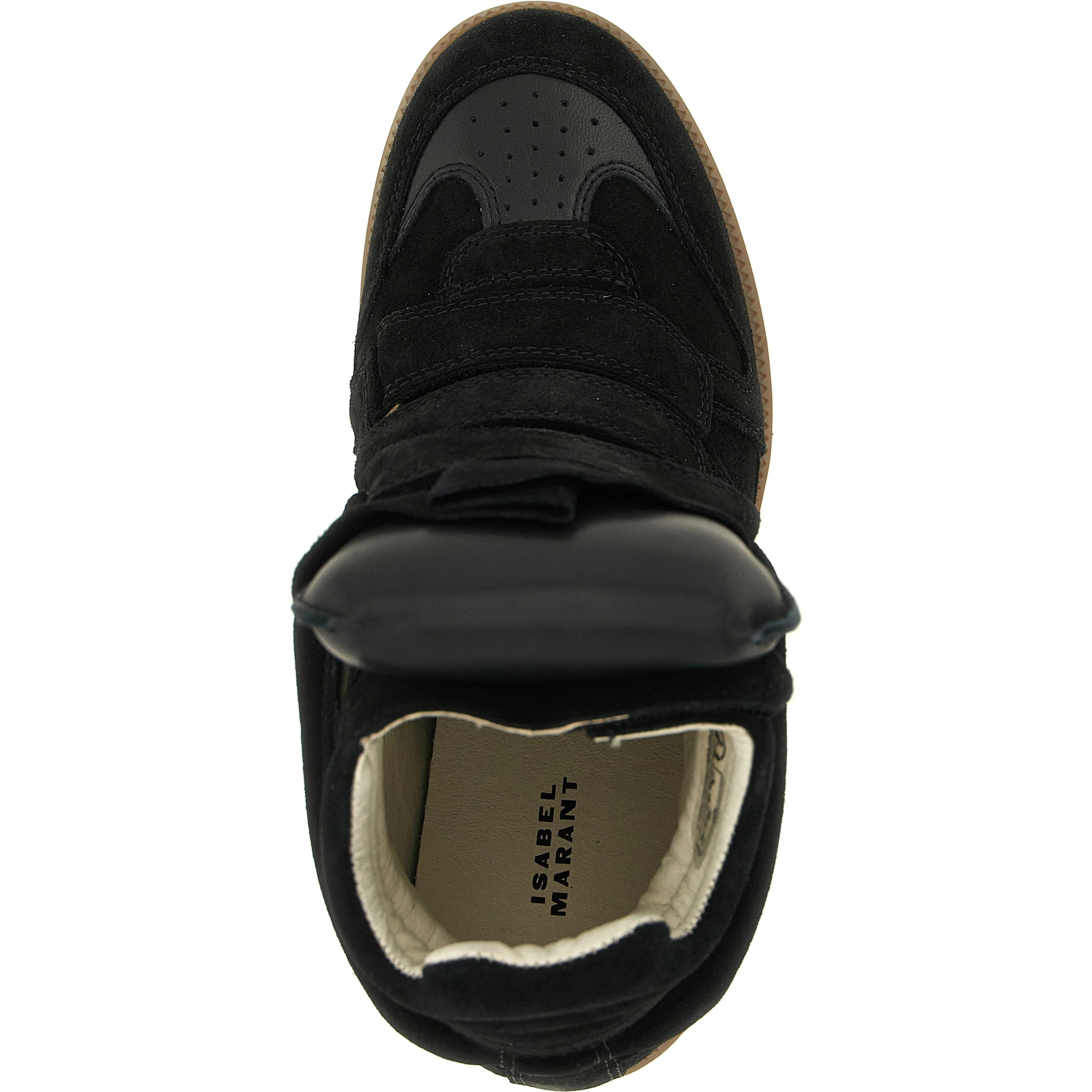 Black Cowhide High Top Sneakers